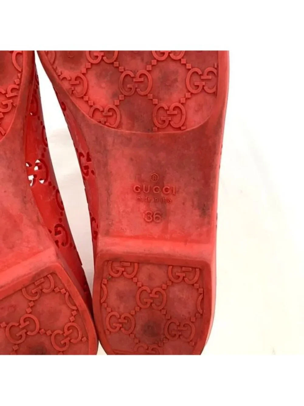 Gucci Shoes Red Orange Cima - Picture 7 of 10